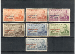 1941. Juan de la Cierva con sobrecarga. Sin fijasellos. Edifil nº15H/P.