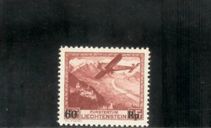 1935. SEllo de 1930 con sobrecarga. Sin fijasellos. Yvert nº A14.