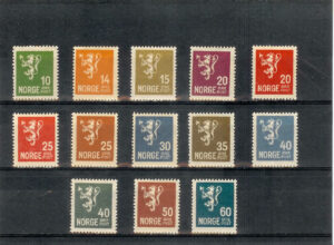 1926 - 29. Integración de Spitzberg. Con fijasellos. Yvert nº 112/23.