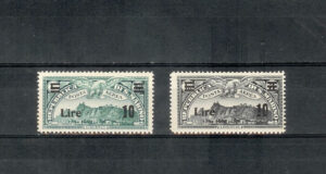 1941. Vistas de San Marino sobrecargados. Sin fijasellos. Yvert nº A19/20.