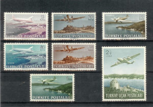 1949/50. Aviones. Bonita serie sin fijasellos. Yvert nº A12/18.