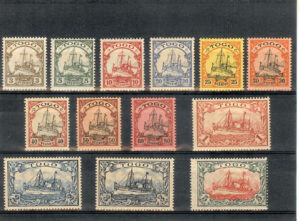 1900. Serie corriente. Con fijasellos. Yvert nº7/19.