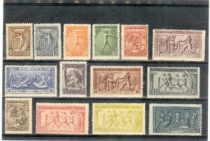 1906. Aniversario Juegos olimpicos. Con fijasellos. Yvert 168/75