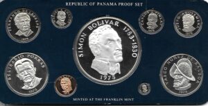 1975. Serie completa. Con estuche y certificado. Proof.