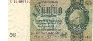 1933. Berlin. 50 Reichsmark. SC.