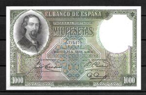 1931. 1000 Pesetas. Zorrilla. SC.