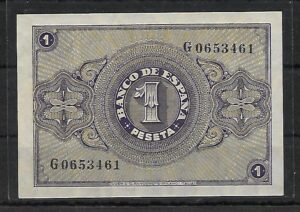 1938. Febrero. 1 pta. serie G. SC.