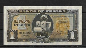 1940. Septiembre. 1 pta. serie B. SC.