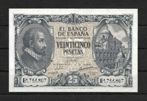 1940. 25 ptas. serie B. SC.