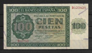 1936. 100 pesetas. serie B. SC.