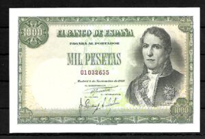 1949. 1000 pesetas sin serie. SC
