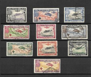 1926. Cruz Roja aérea. Usada. Edifil 339/48