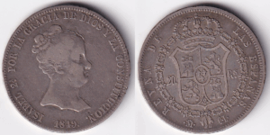 1849. Madrid. CL 20 reales MBC