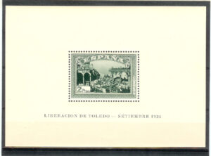 1937. Alzamiento Nacional. Sin fijasellos. Edifil nº 836/7.