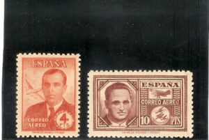 1945. Haya y Garcia Morato. Sin fijasellos. Edifil nº 991/2.